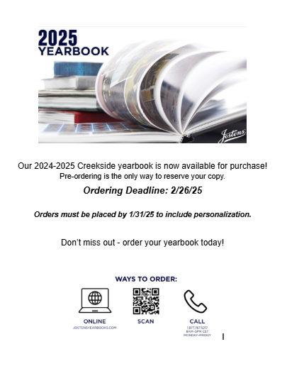  Order your yearbook!